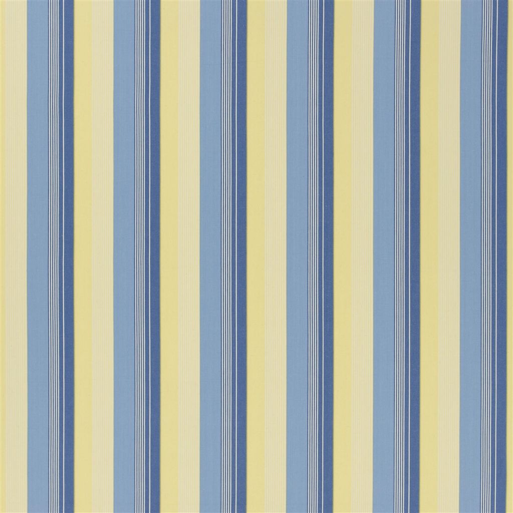 Greenport Stripe (pm)- Blue/cream