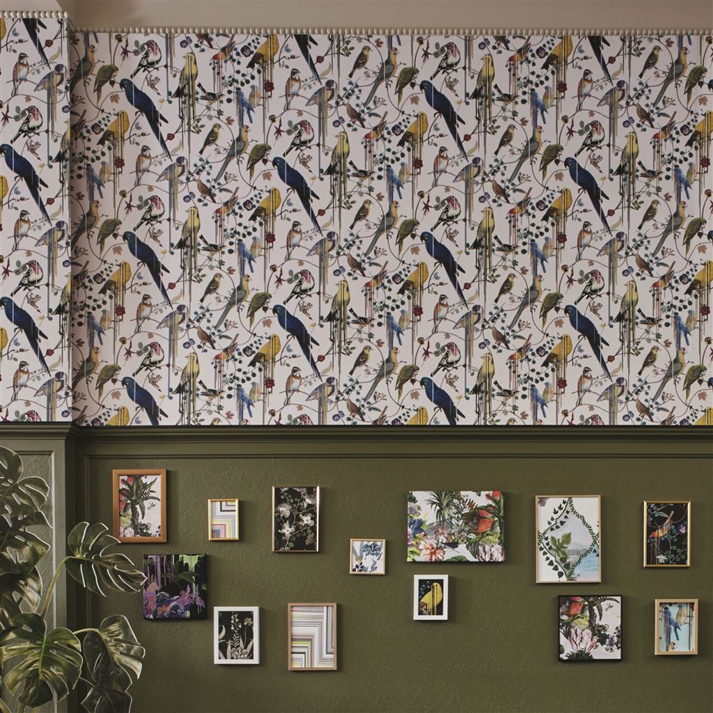 Papier Peint CL Birds Sinfonia Or