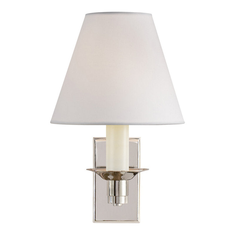 Evans Library Nickel-Wandleuchte