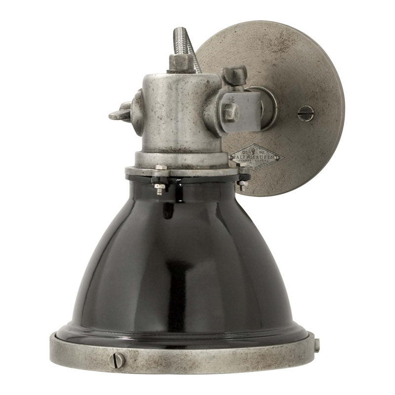 Fulton Wandleuchte Schwarzer Stahl