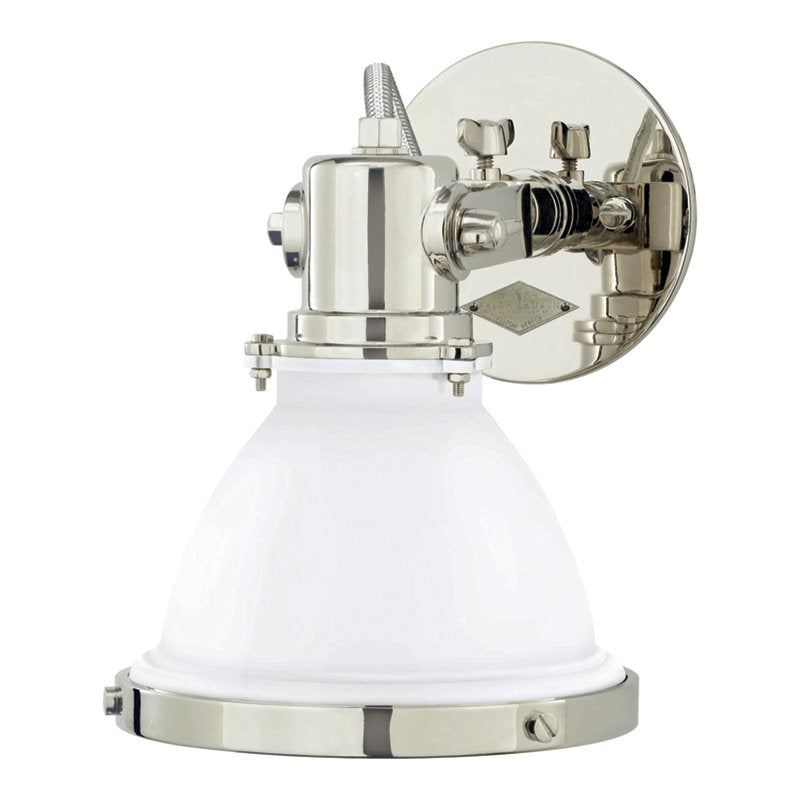 Fulton Nickel-Emaille-Wandleuchte