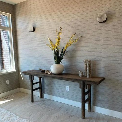 Melange Wall Lamp - Nickel and Alabaster