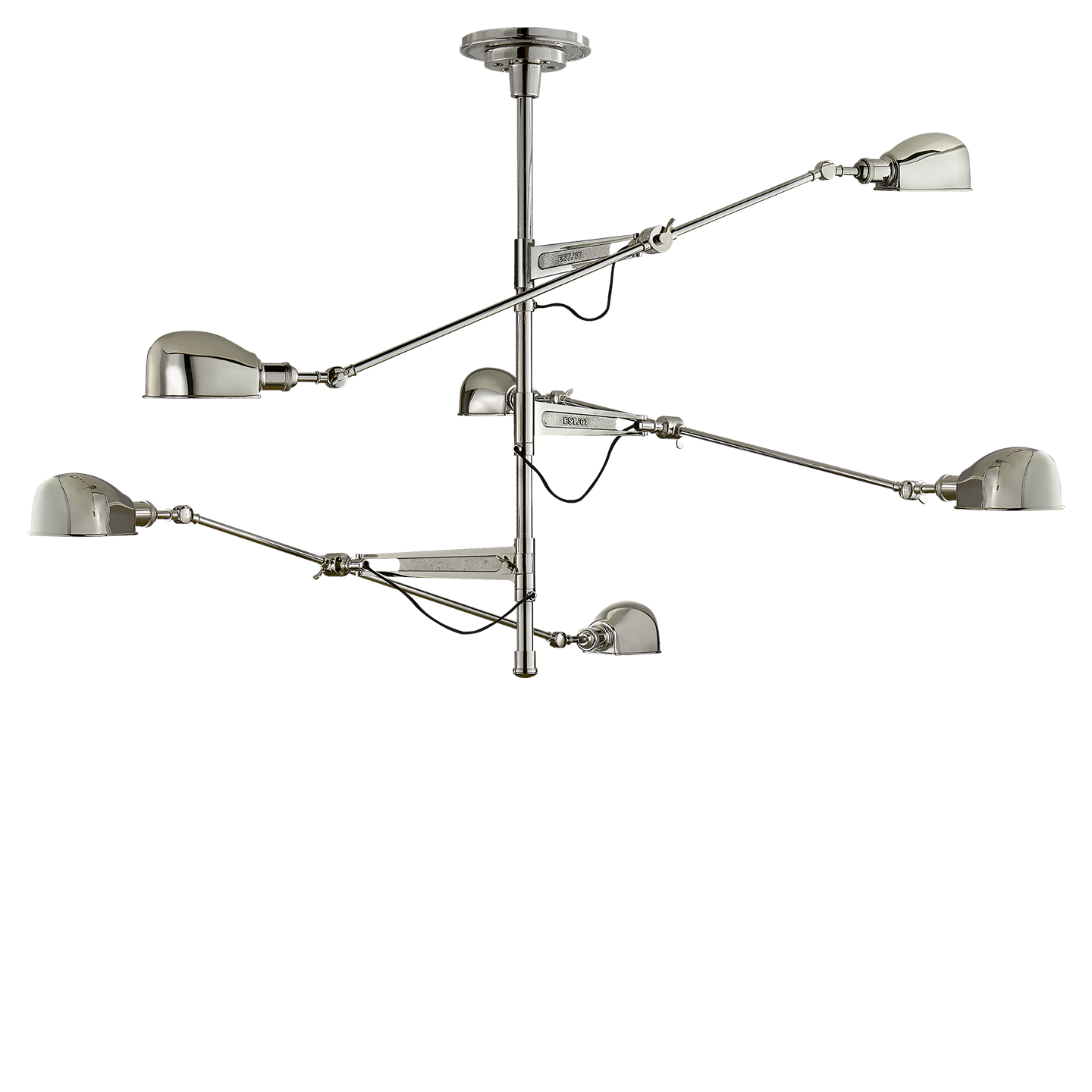 RL '67 Extra Large Nickel Candlestick