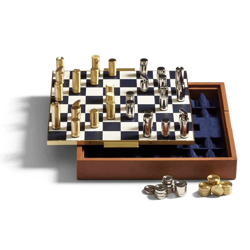Fowler 2-in-1 Schach- und Damespiel