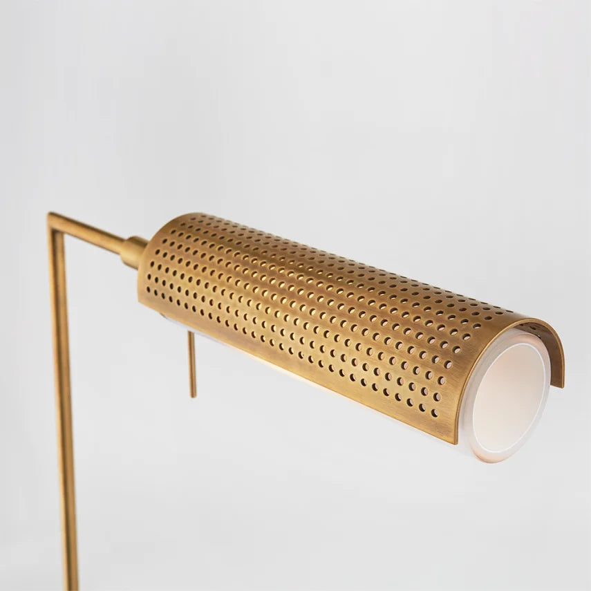 Precision Pharmacy Floor Lamp Brass