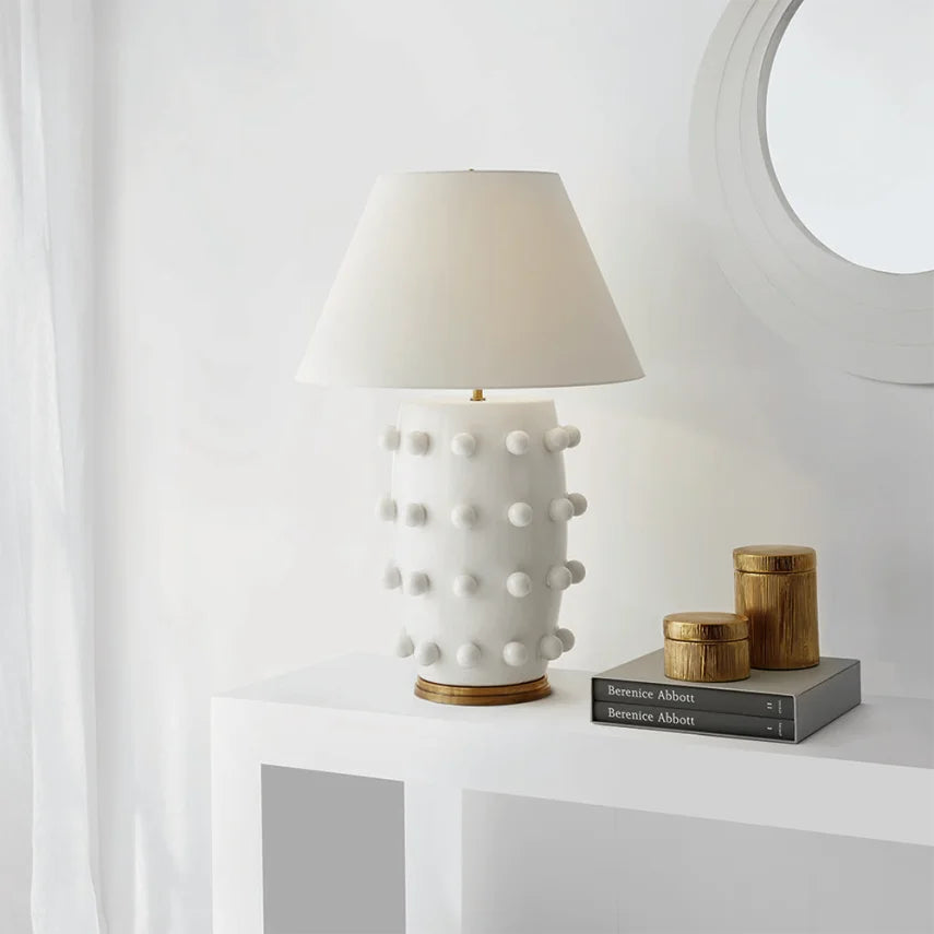 Linden Lamp White Plaster