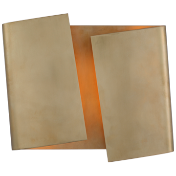 Piel Wandleuchte aus gedrehtem Messing