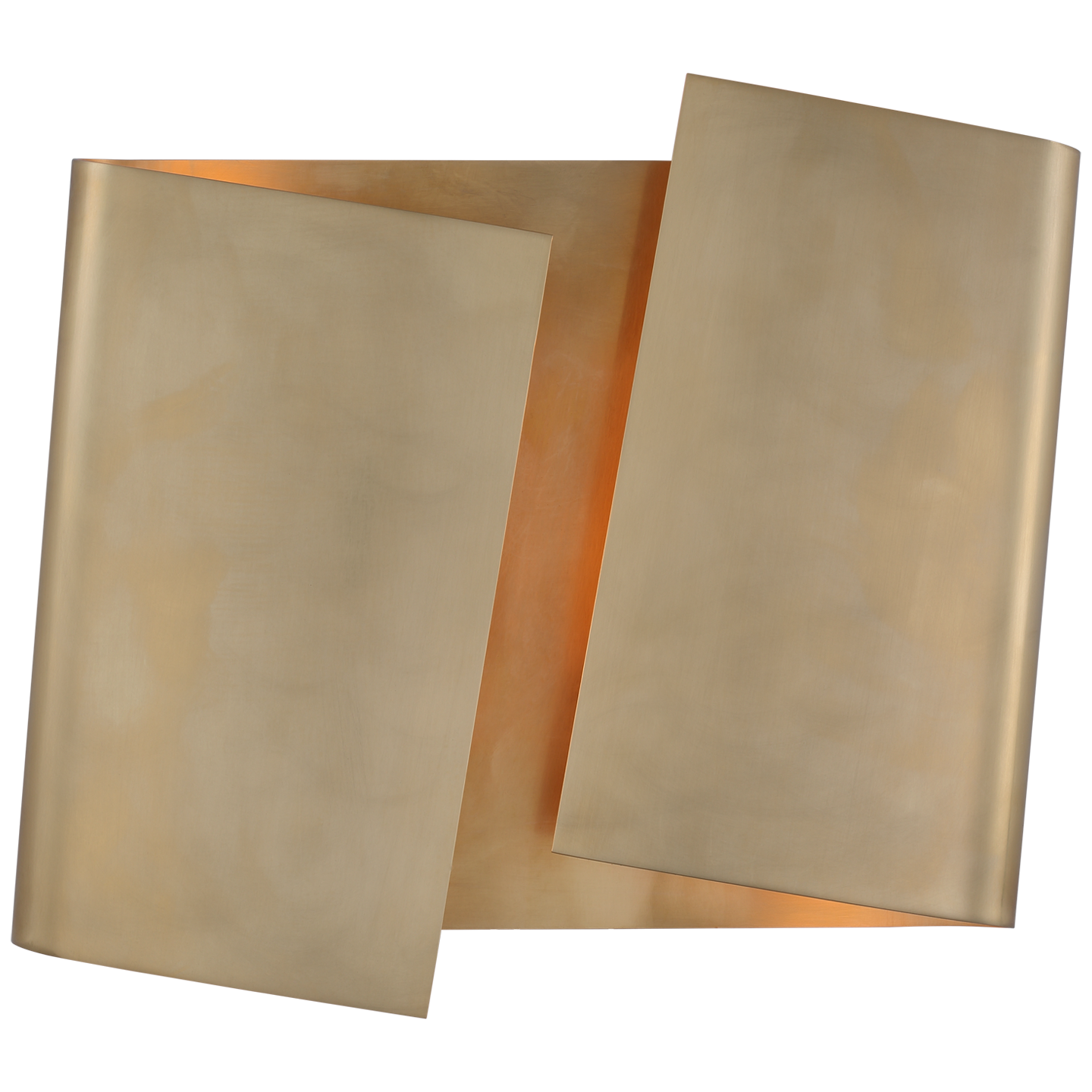 Piel Twisted Brass Wall Lamp