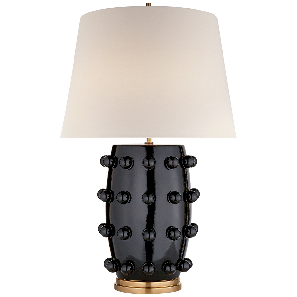 Lampada Linden Medium in porcellana nera