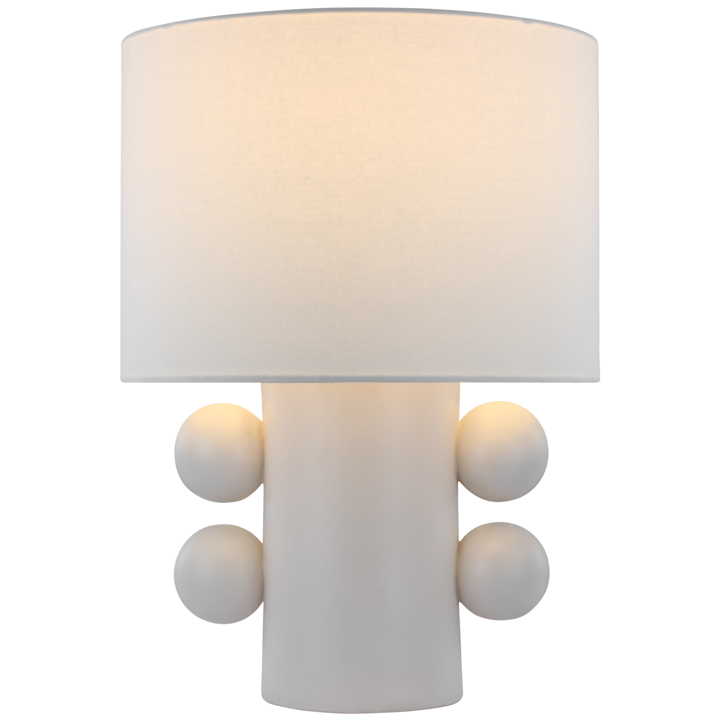 Lampe Tiglia basse Plâtre Blanc