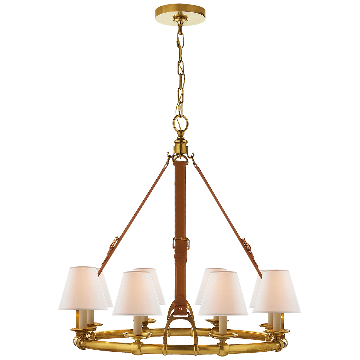 Chandelier Westbury Laiton - Saddle