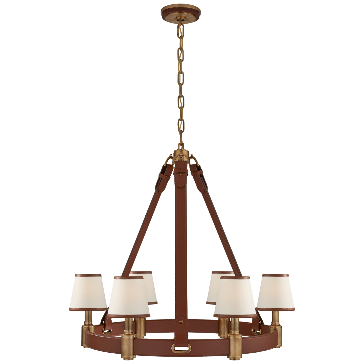 Chandelier Riley Medium Laiton - Saddle
