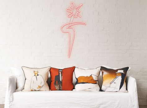 Coussin L'Homme Mystérieux - Poser