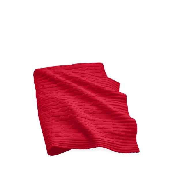 Plaid Cable Cashmere twisted Red