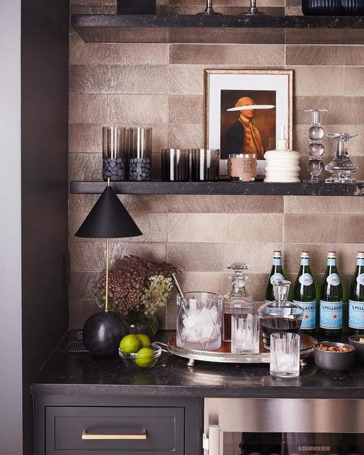 Cleo Orb Black Brass Accent Lamp