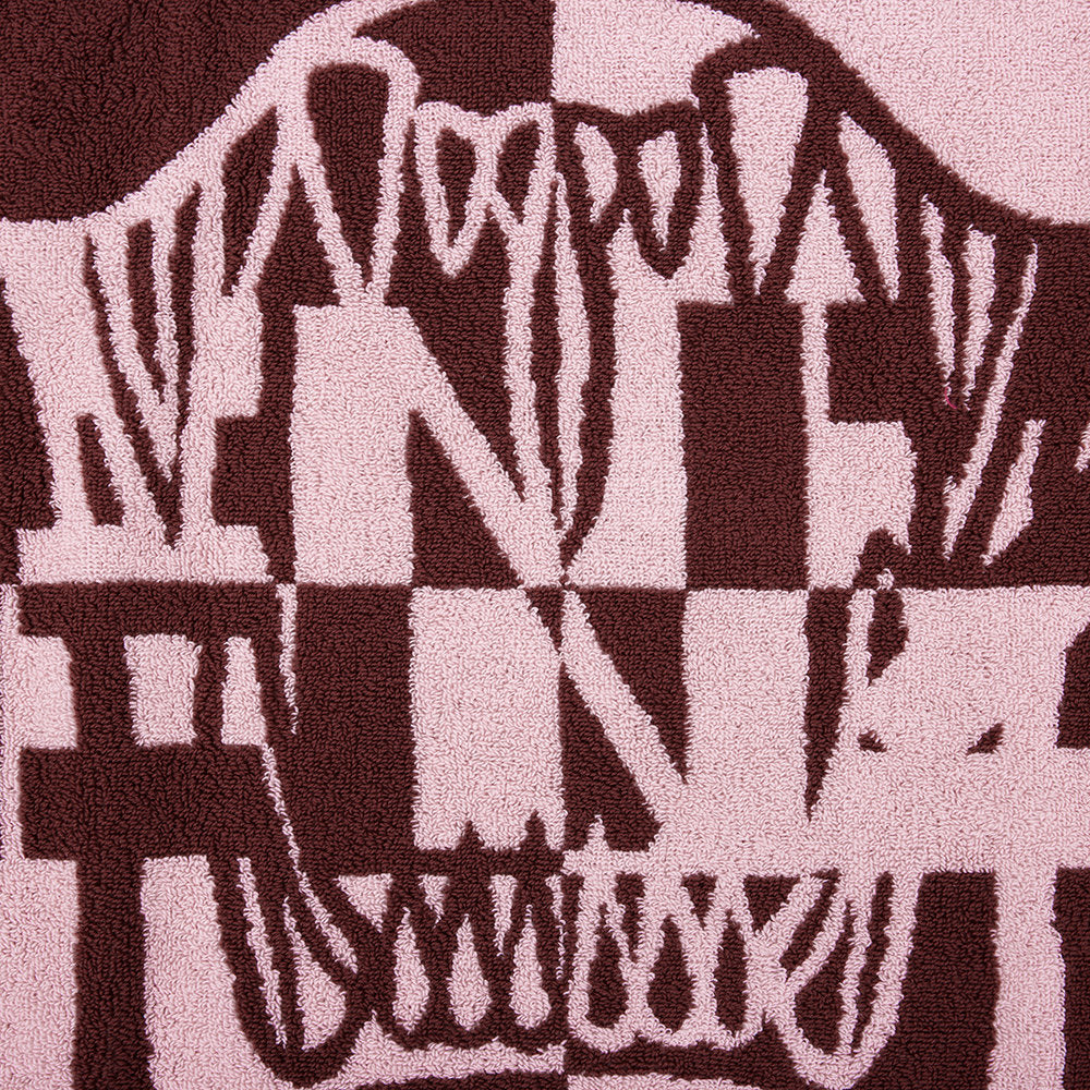 K Tiger Burgundy Beach Towel