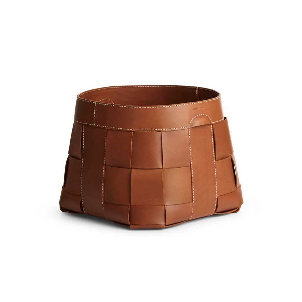 Panier Hailey Cuir Marron