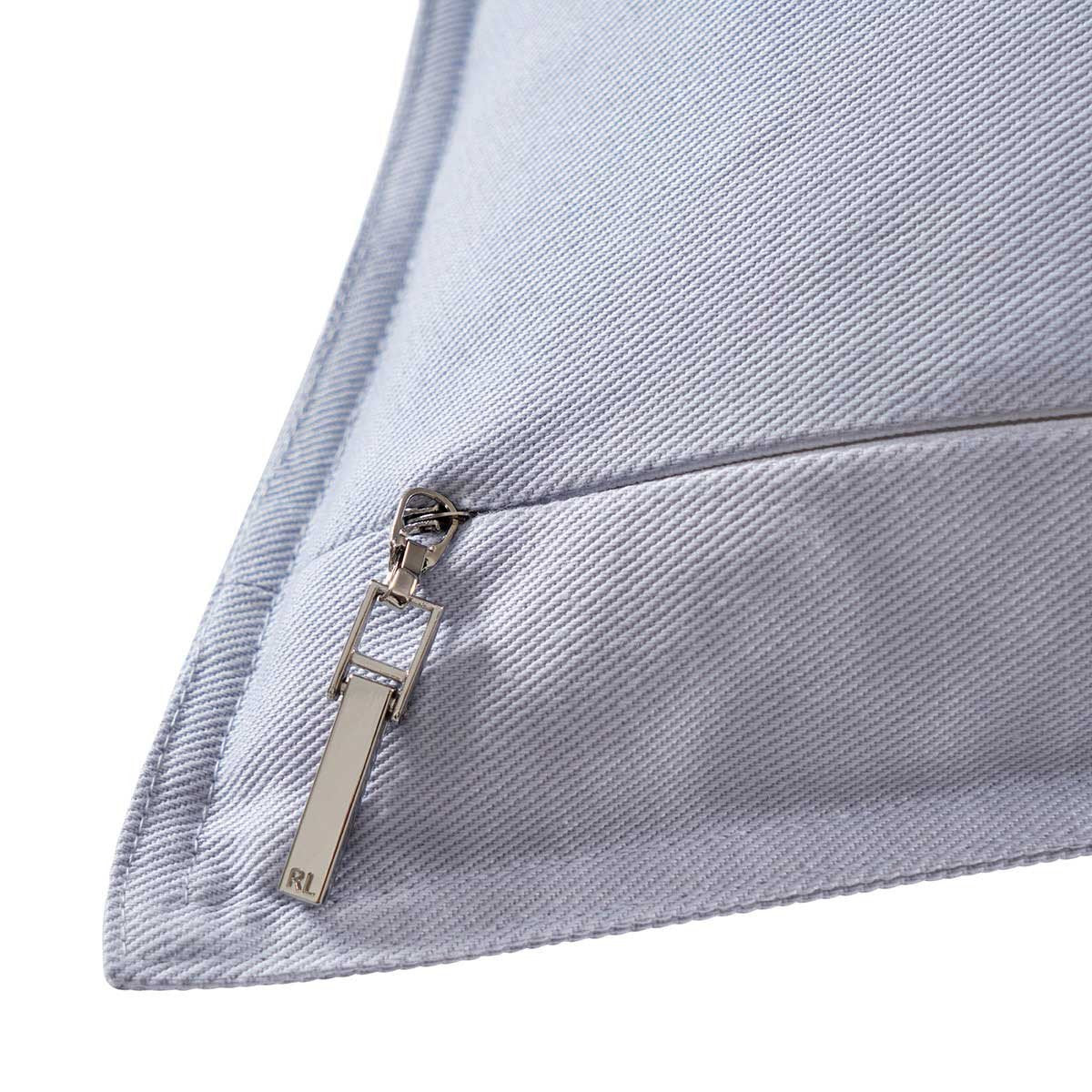 RL Crest Sky Blue Cushion