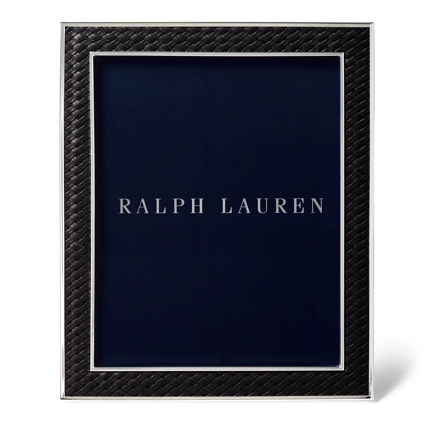 Brockton Black Leather Photo Frame