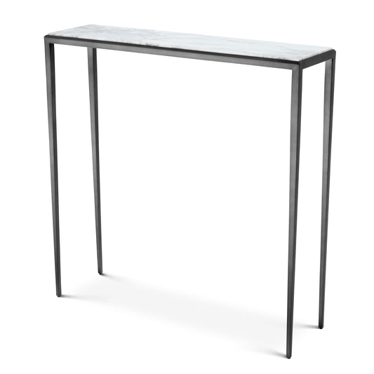 Henley S Console White Marble Bronze 