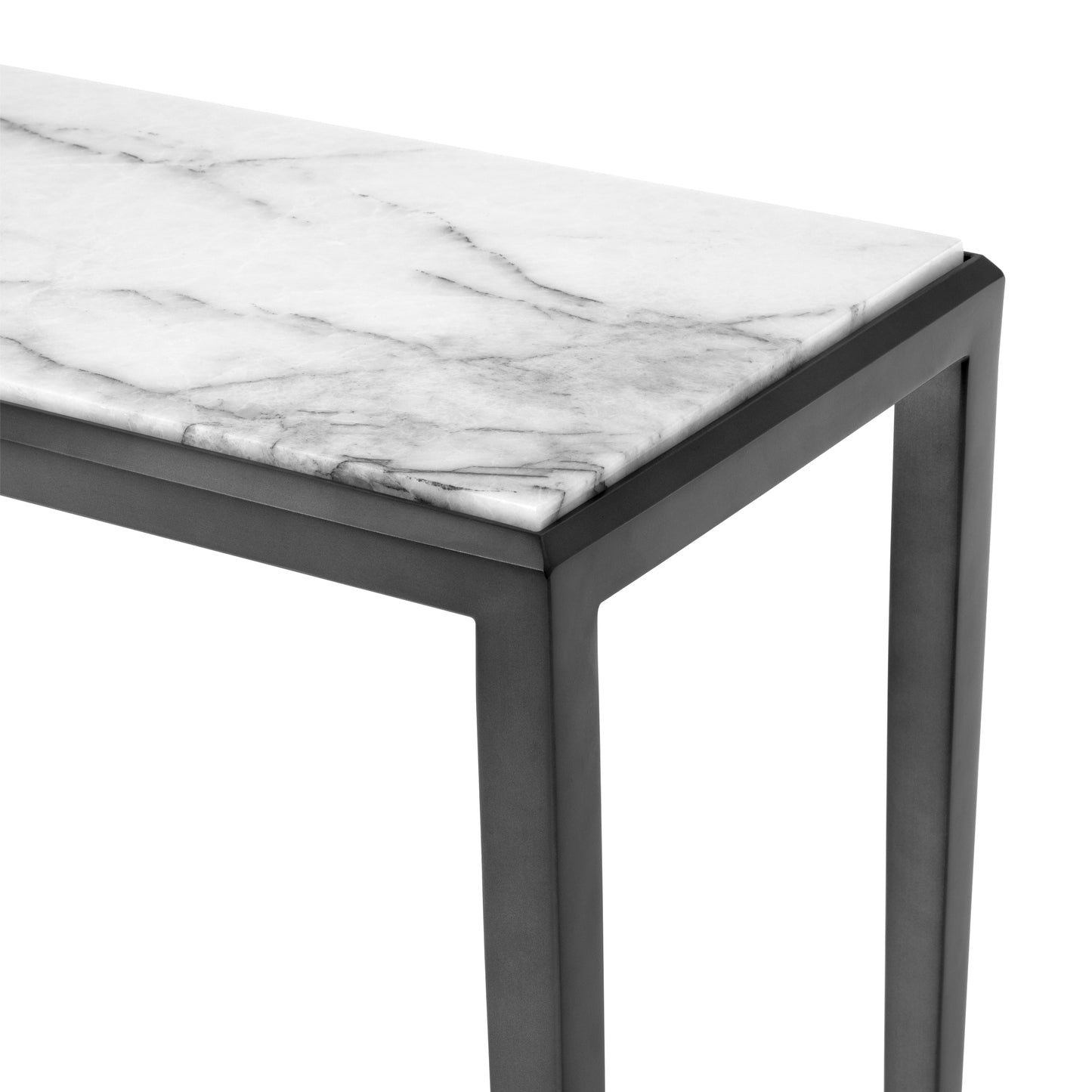 Henley S Console White Marble Bronze 