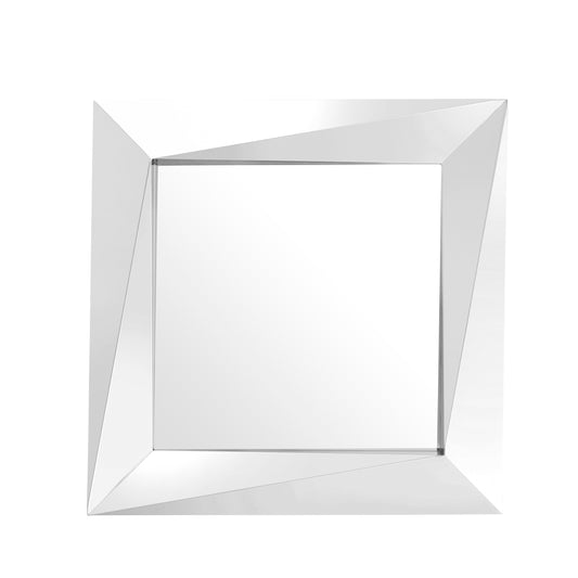 Quadratischer silberner Rivoli-Spiegel 