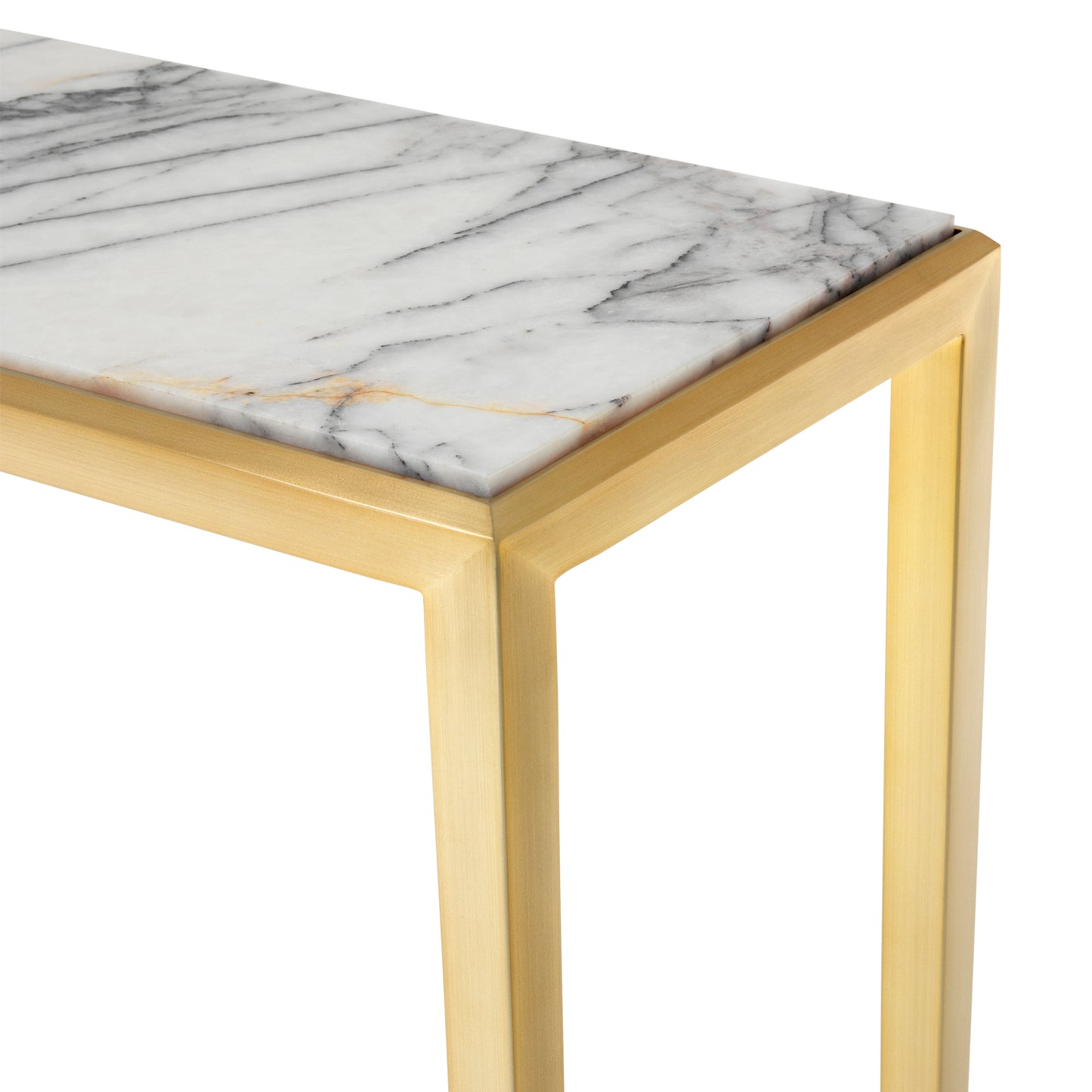Console Henley S Marble White Gold 