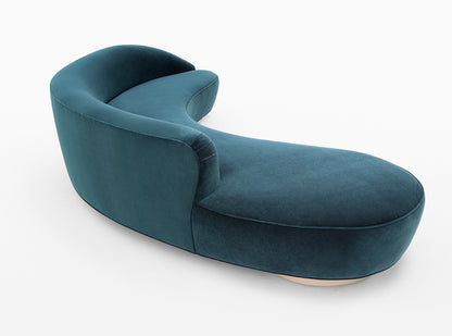 Freeform Curved Sofa With Arms