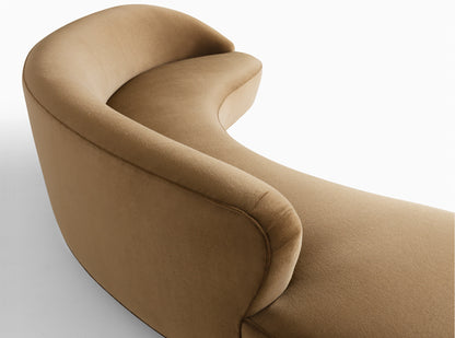 Freeform gebogenes Sofa mit Armlehnen
