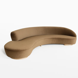 Freeform Curved Sofa With Arms