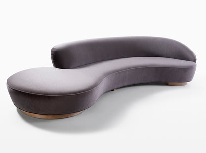 Serpentine Sofa With Arms