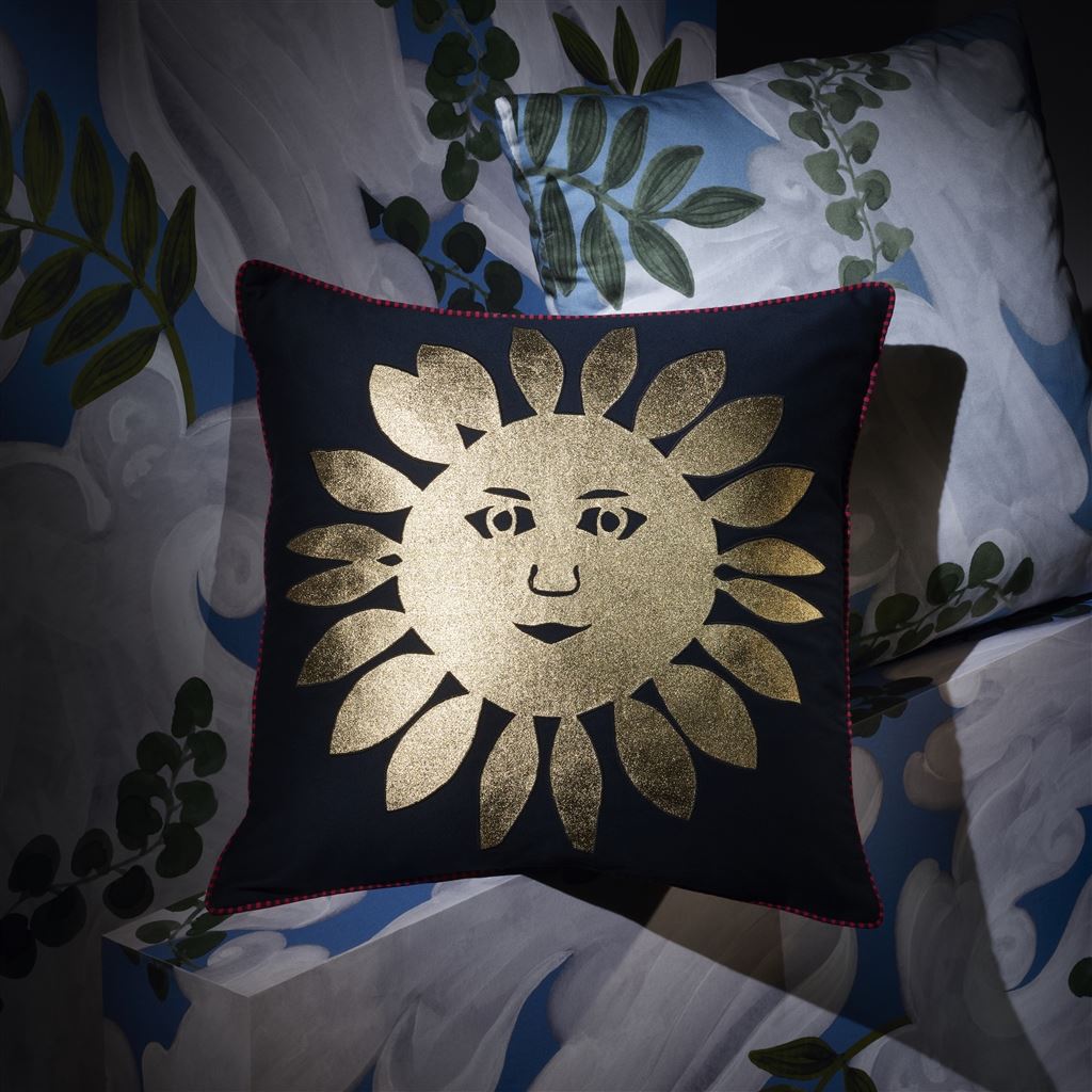 Coussin Hello Sunshine - Or