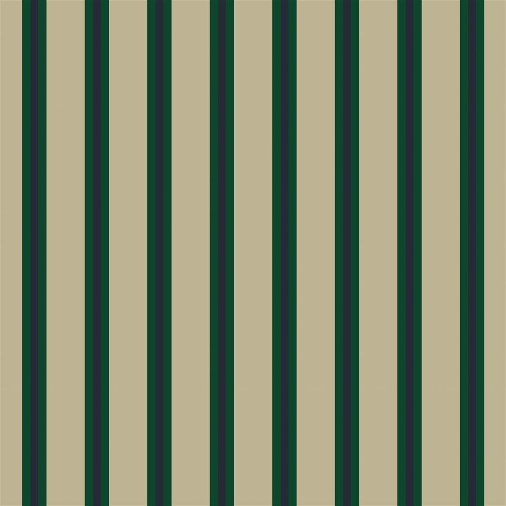 Tissu RL Cricket Stripe Green