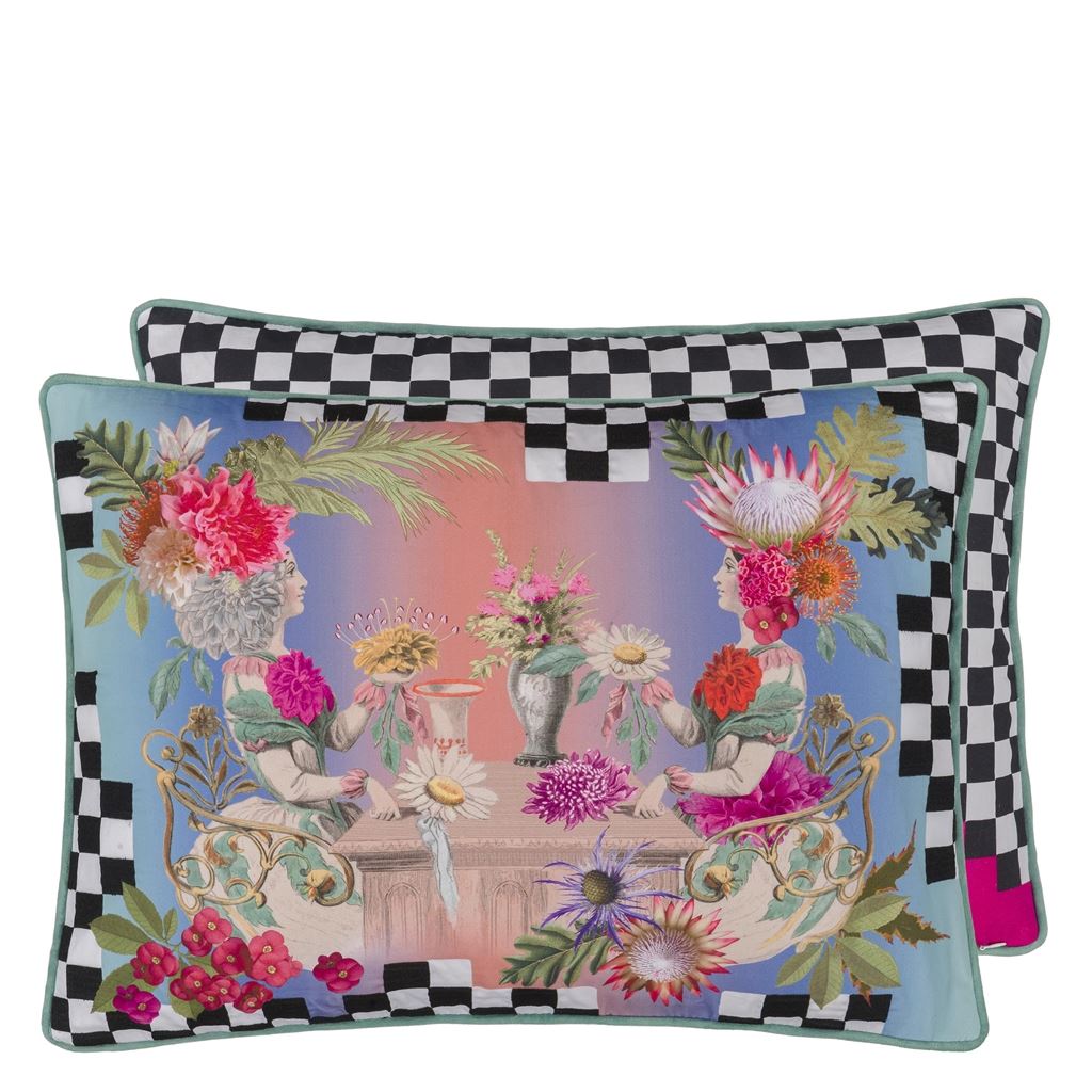 Fleurs Jumelles Mosaique Cushion