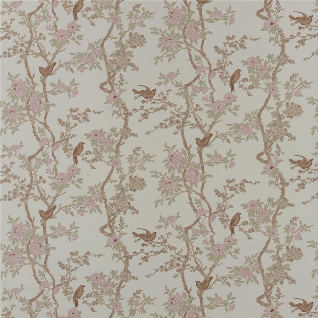 Marlowe Floral Silk - Latte