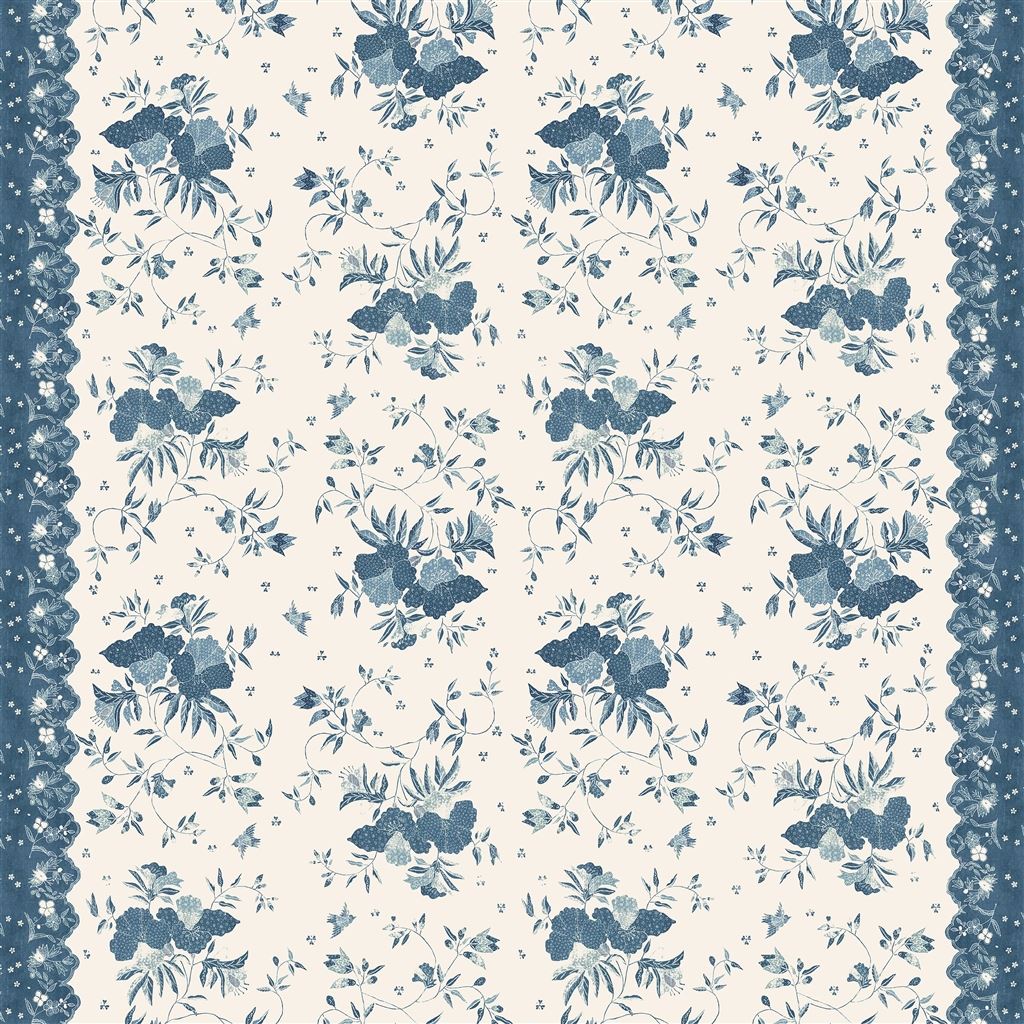 Elyria Floral - Batik Blue