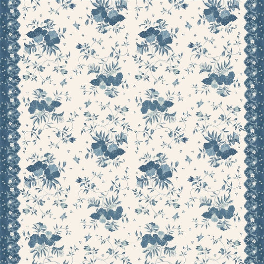 Elyria Floral - Batik Blue