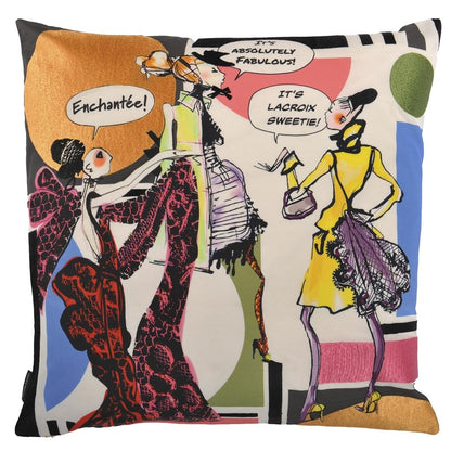 Coussin Lacroix Gossip Multicolore