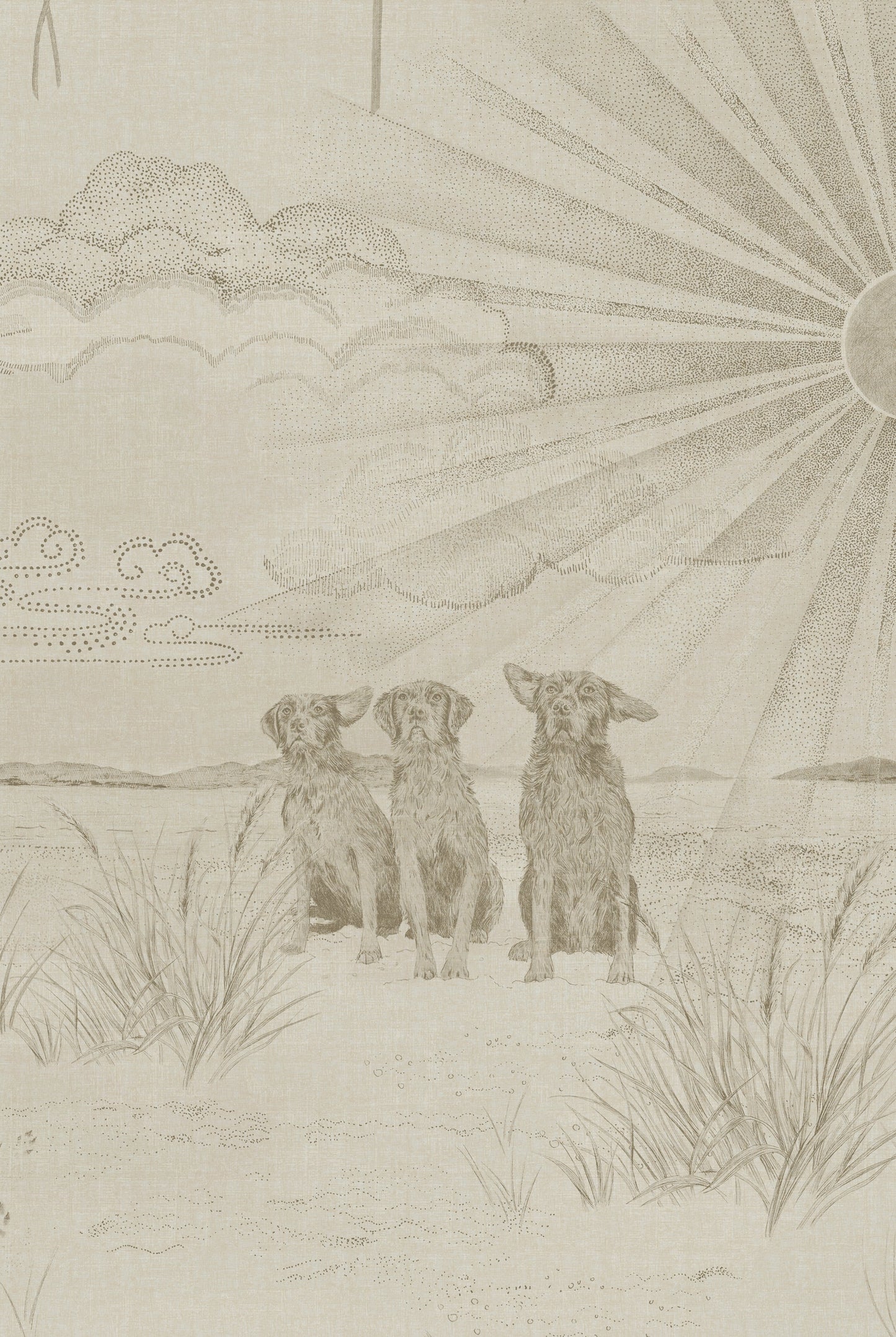 Papier Peint DOG TALES Egyptian Cotton