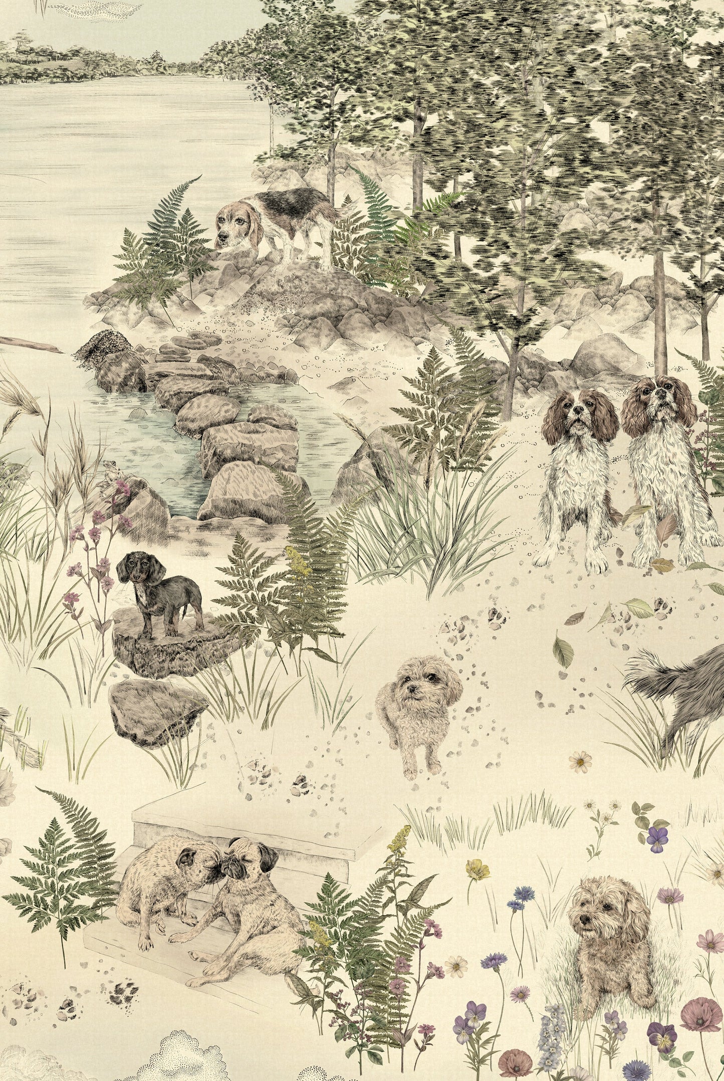 Papier Peint DOG TALES Storybook