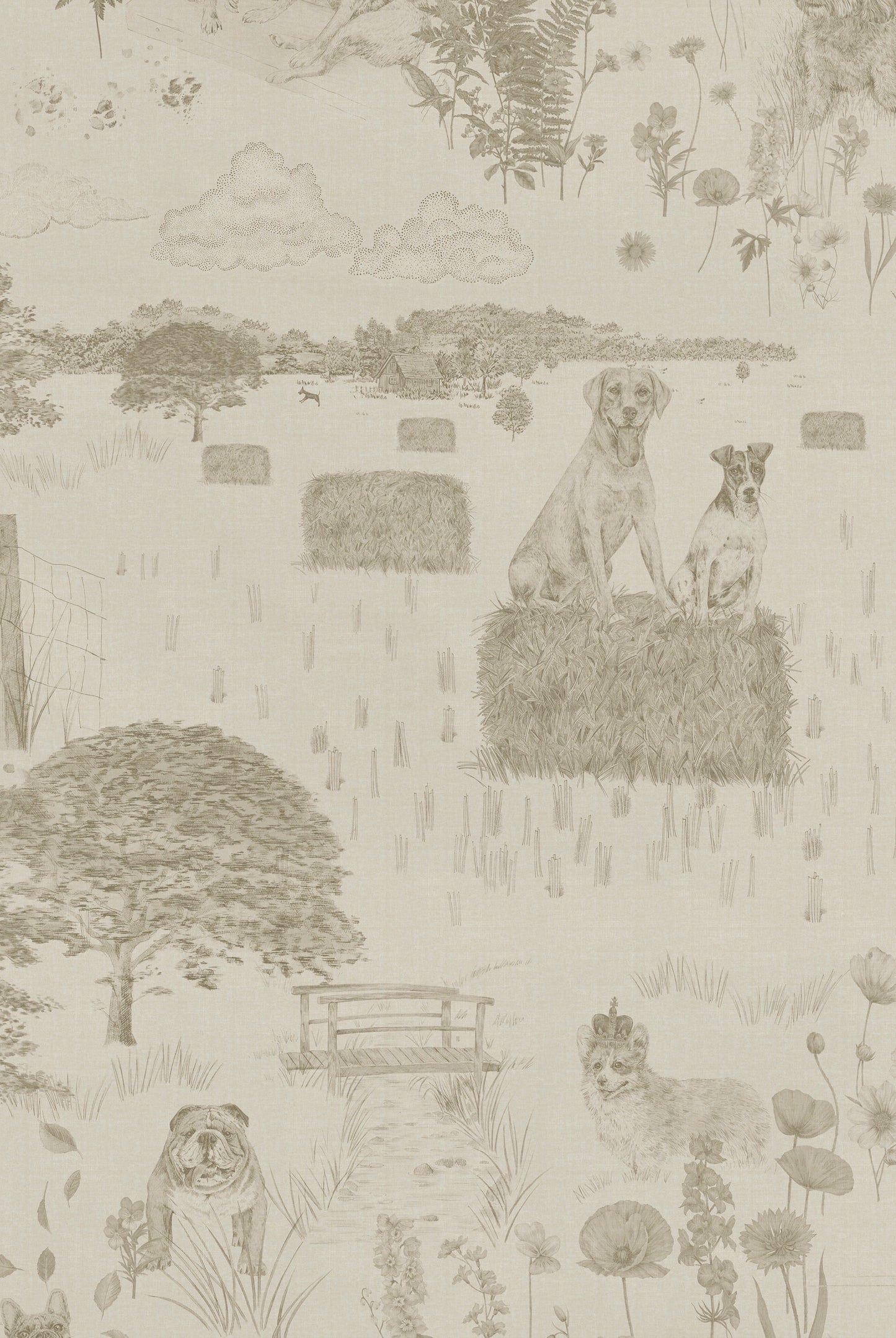 Papier Peint DOG TALES Egyptian Cotton