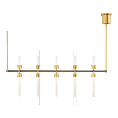 Linger 48 Linear Brass Pendant Lamp