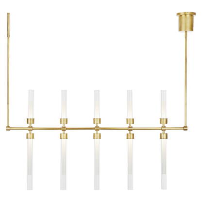Linger 48 Linear Brass Pendant Lamp