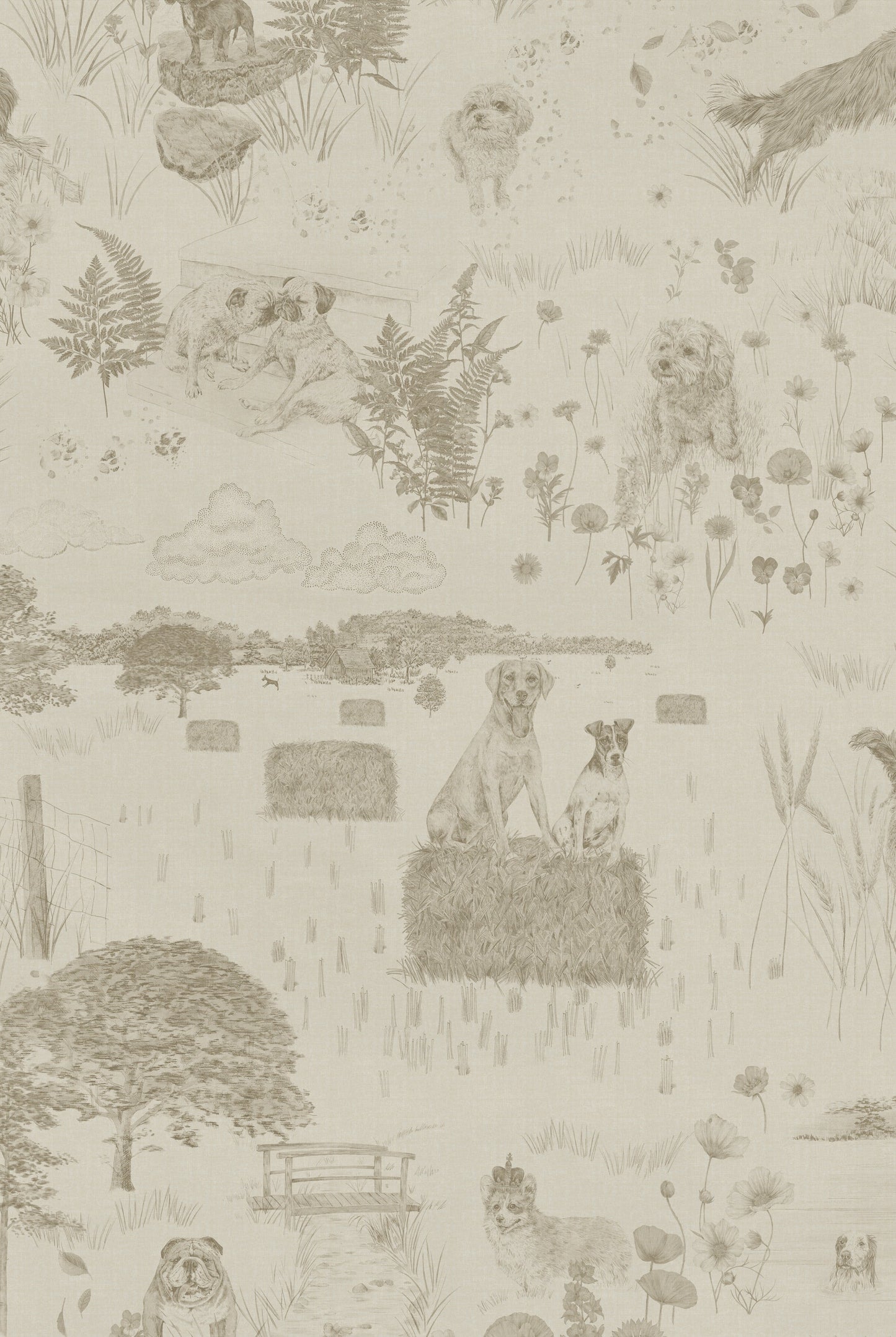 Papier Peint DOG TALES Egyptian Cotton