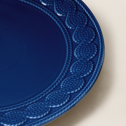 Coffret d'assiettes céramique Cableknit Navy