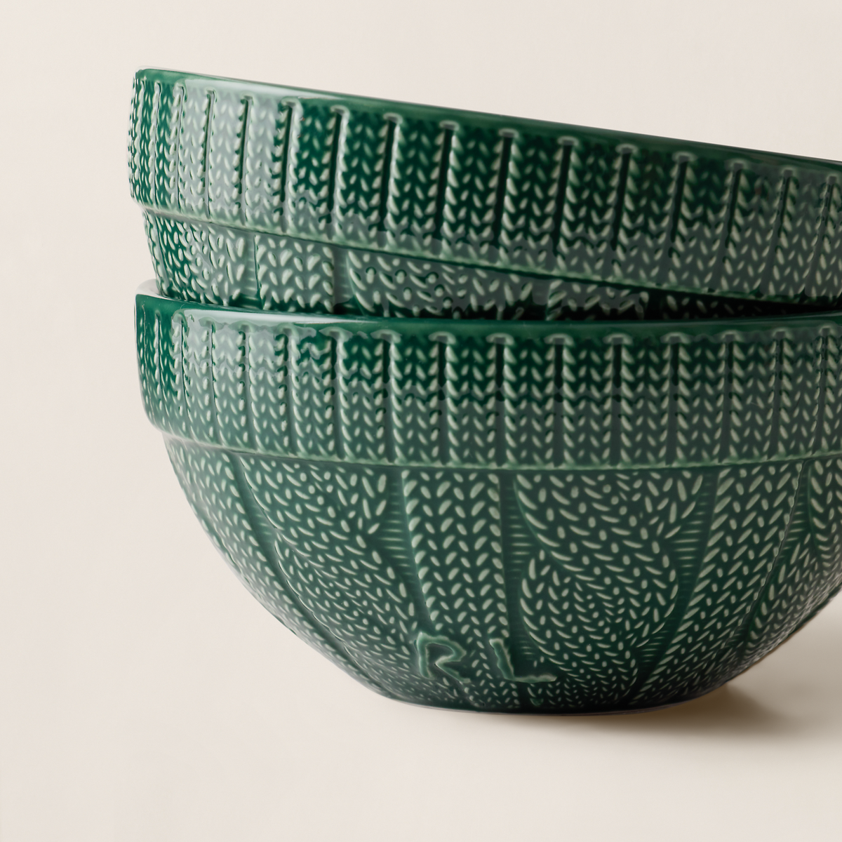 Coffret de bols céramique Cableknit Green