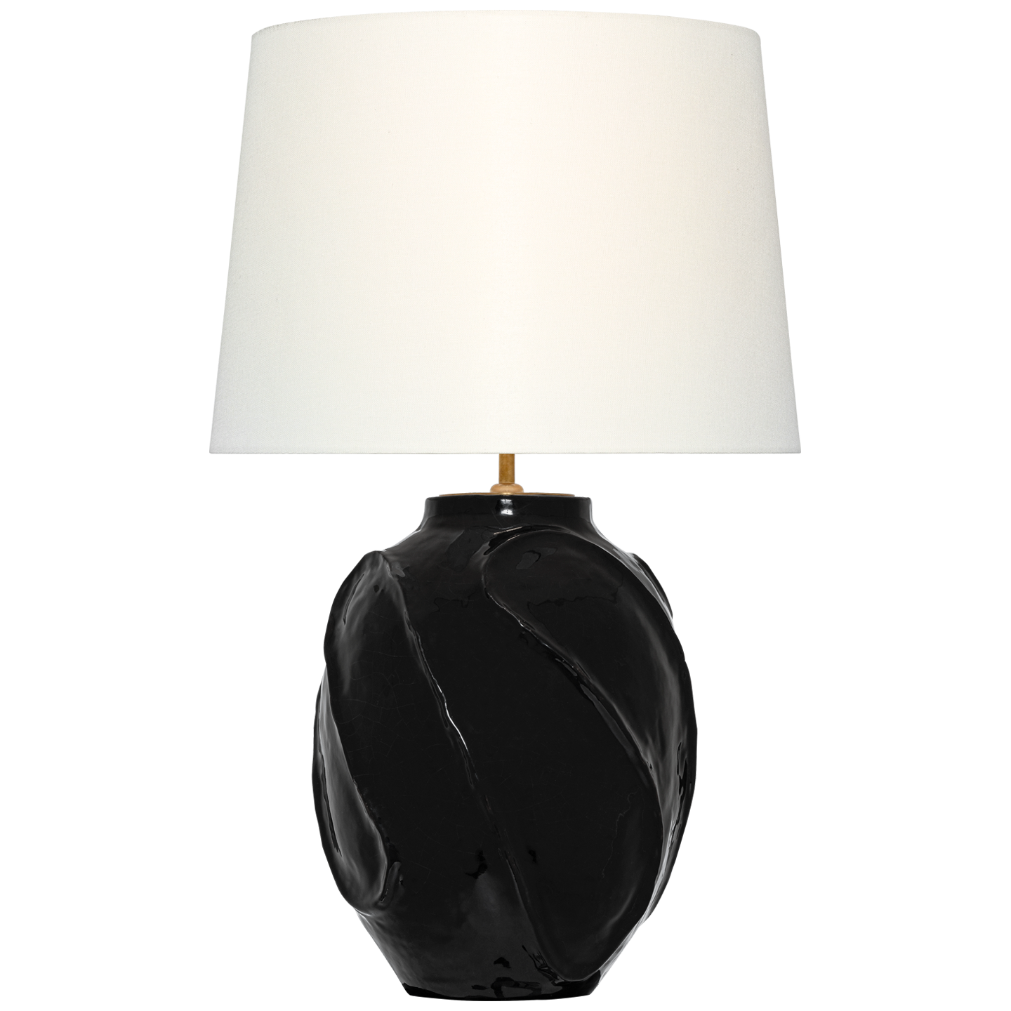 Idalia Tischlampe 28'' Schwarzes Leinen