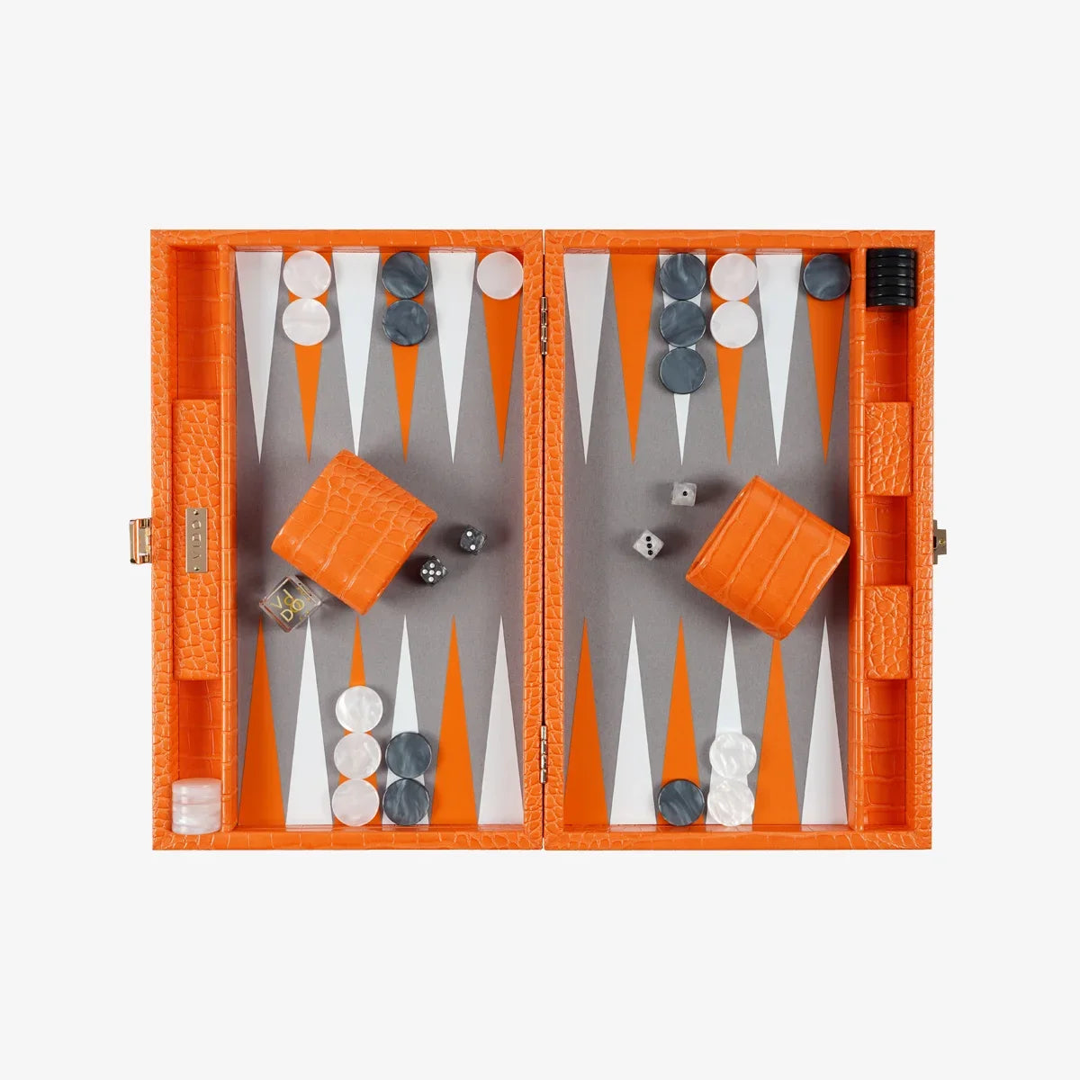 Backgammon Alligator Mandarine - Medium - VIDO France