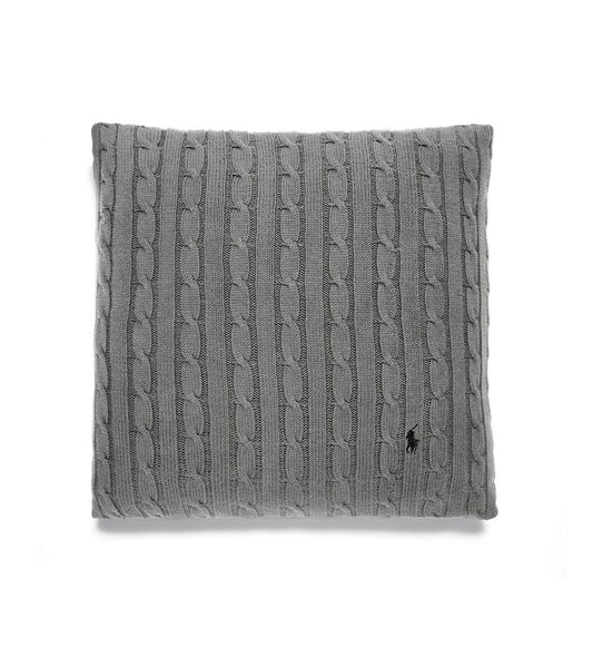 Coussin Cable Gris