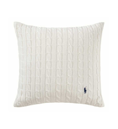 Coussin Cable Blanc